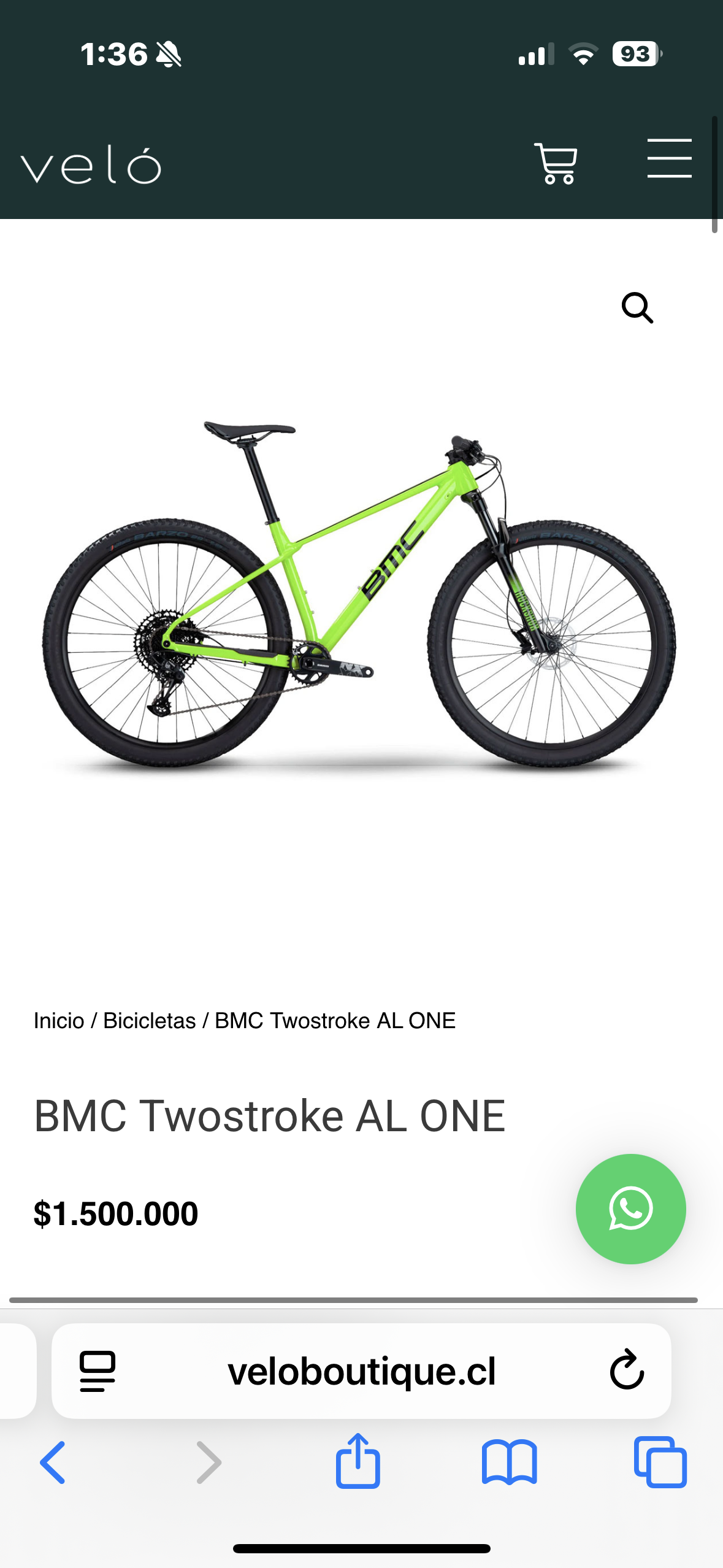 Bicicleta Mountain Bike BMC Twostroke Al One